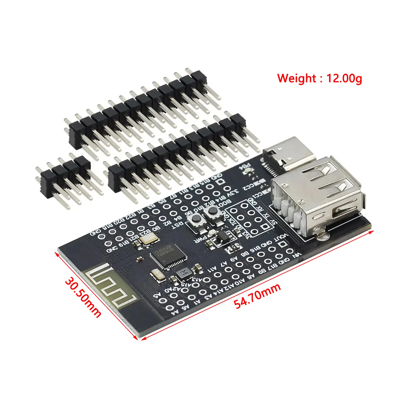 CH582M Development Board Core Board BLE Wireless Bluetooth Microcontroller Low Energy Bluetooth MCU Dual USB