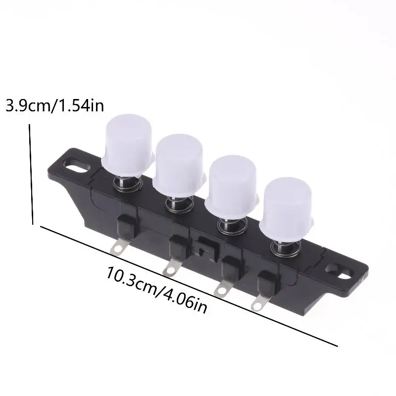 3-Speed 4-Button Universal Electric Fan Knob Switches, Available in Packs of One, Two, and Three