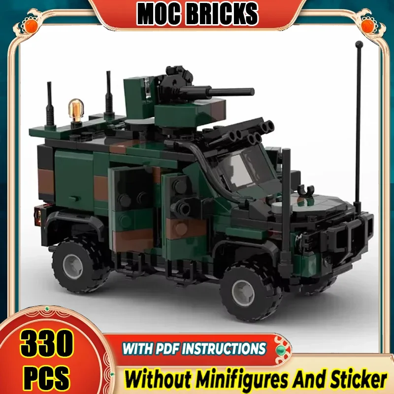 

Moc Building Bricks Military Model LMV 2 4x4 Esercito Vehicles Technology Modular Blocks Toys Assembly Brick Holiday Gifts