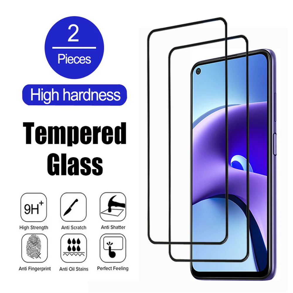 2Pcs Anti-Burst Tempered Glass For Xiaomi Redmi Note 8 9 Pro Max 9S 8T 9T Screen Protector Redmi 8A 9A 9T 9C NFC A1 A2 Plus Film