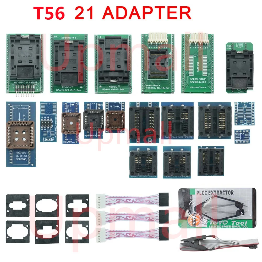 100% original 21 Adapters for XGecu T56 Universal Programmer