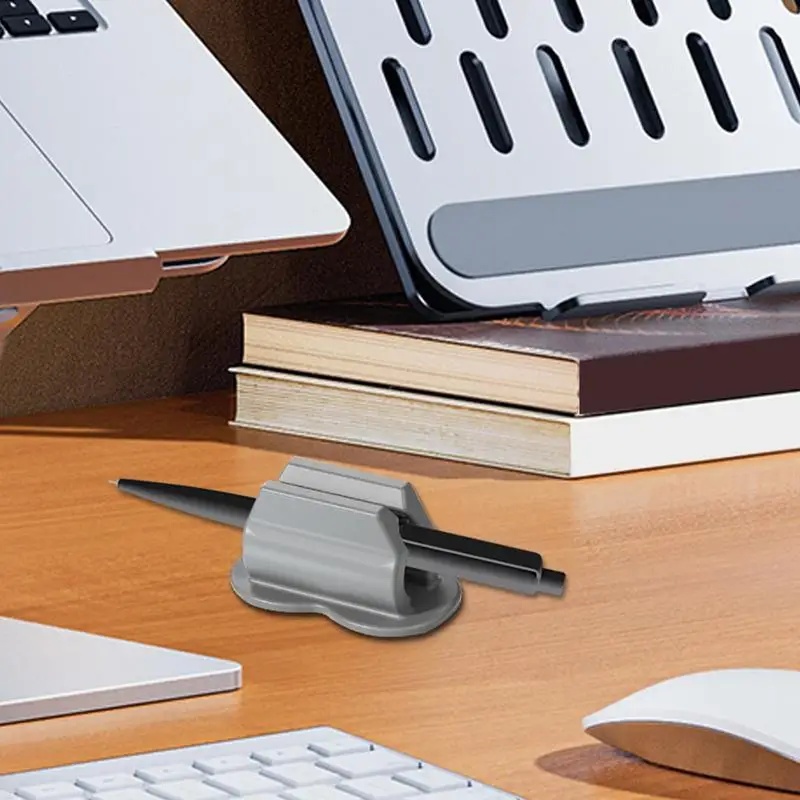 Pen Holder For Clipboard Waterproof Non-Slip Pen Clip Pencil Claw Clip Flexible Silicone Pen Holder Clip Desk Pencil Holder For