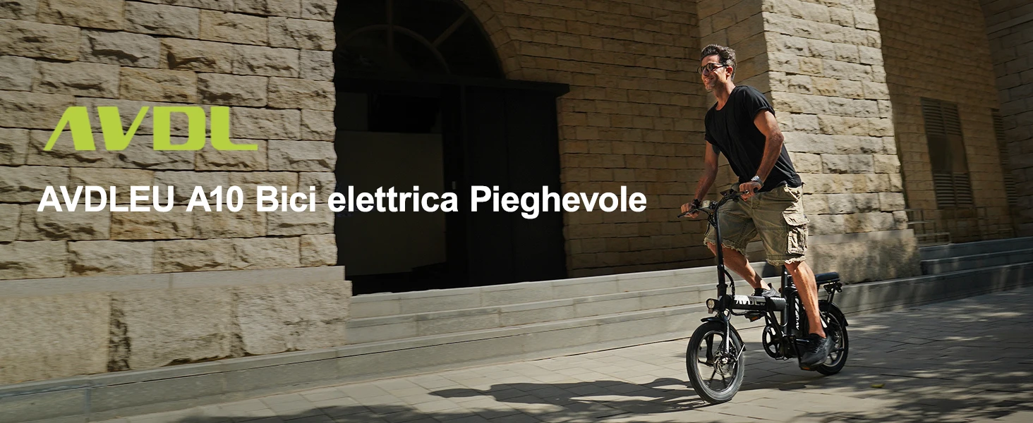 AVDLEU A10 E-Bike 16 Zoll, ausgestattet mit einem 36V 12,8Ah Akku und einem 250W Motor. Erreicht Geschwindigkeiten von bis zu 25 km/h mit einer Reichweite von 30–50 km – Detail 1