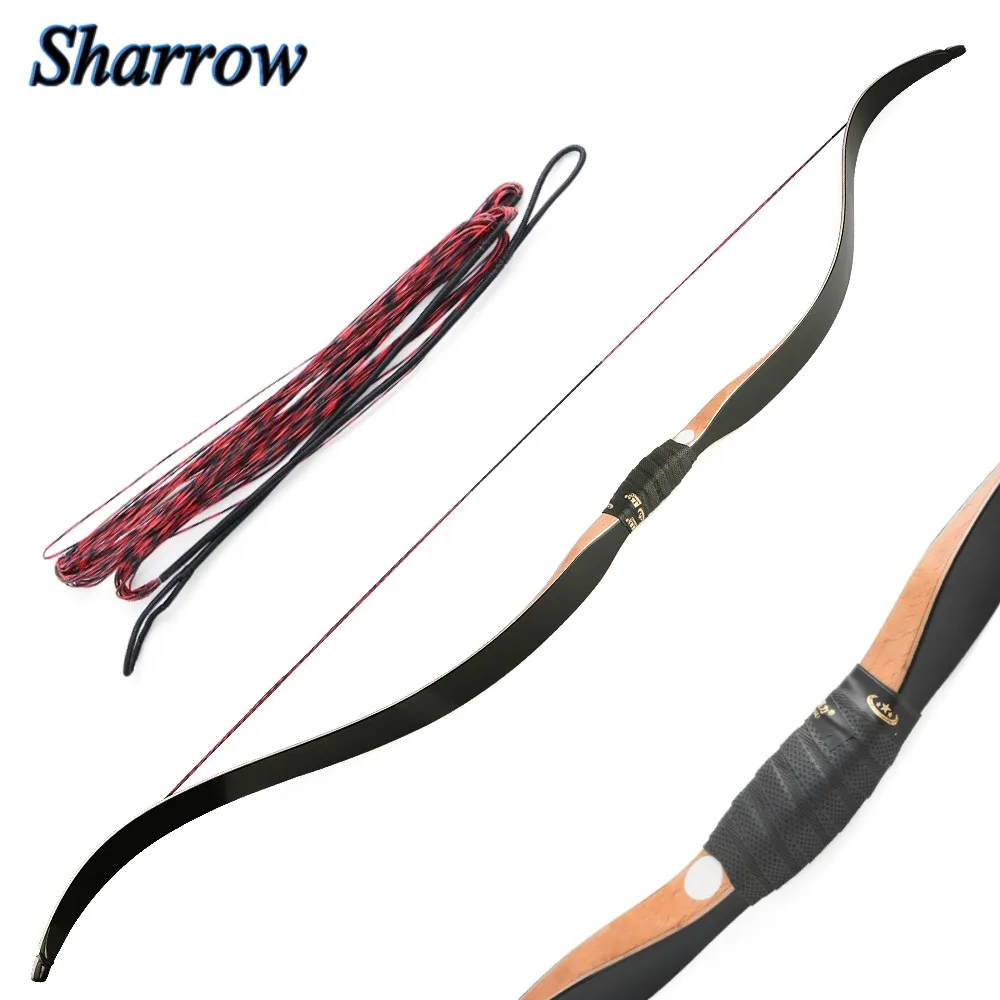 

56inch Archery Traditional Bow 15/20/25/30/35/40/45/50lbs Longbow for Hunting Recurve Bow Target Shooting Practice Accessories