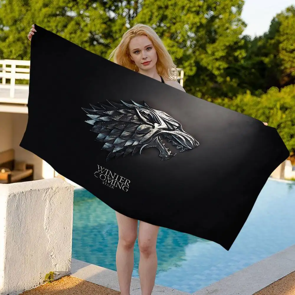 Film G-Game Of T-Thrones Beach Towel Colorful Bath Towels For Girl Microfiber Quick Dry Custom Sand Free Beach