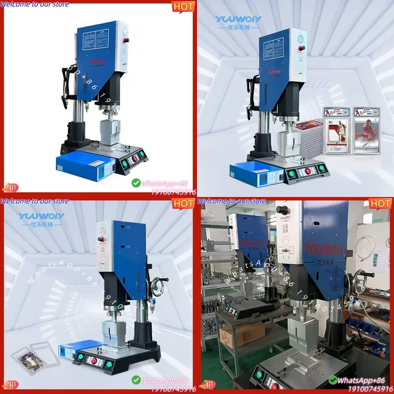 CE Certificate Factory Price 15 khz CE Approved Ultrasonic Welding Machine Grading Card Holder Slab Cases Plastic Welder
