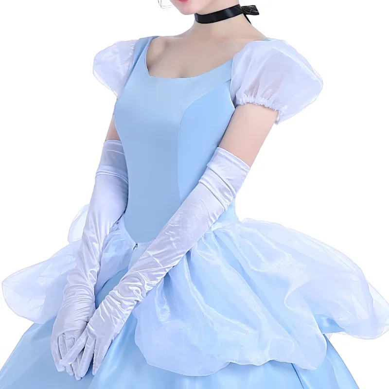 2025 New Custom Made Cinderella Princess Costume Cosplay Dress For Adult Women Ladies Hallowmas Party