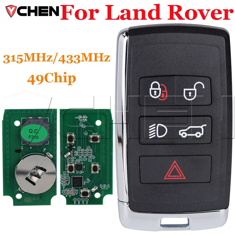 For Land Rover LR2 LR4 Jaguar F-Pace F-Type XE XF XJ  Lonsdor Remote Smart Key Fob 315/433MHz Support K518 2018-2021 Keyless Go