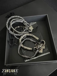 2024 New Heavy Lndustry Twist Bracelet Cyberpunk Style Men's And Women's Jewelry Party Gift