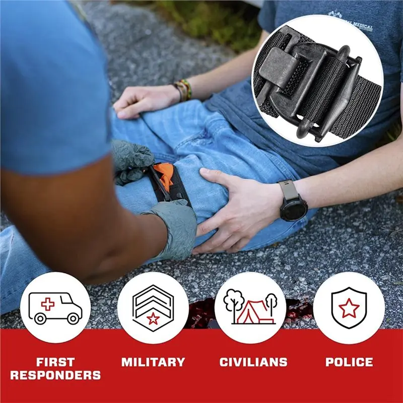 B29C-Tourniquet Outdoor First Aid Strap For Severe Bleeding Control, Essential For Civilian Use In Emergency Response
