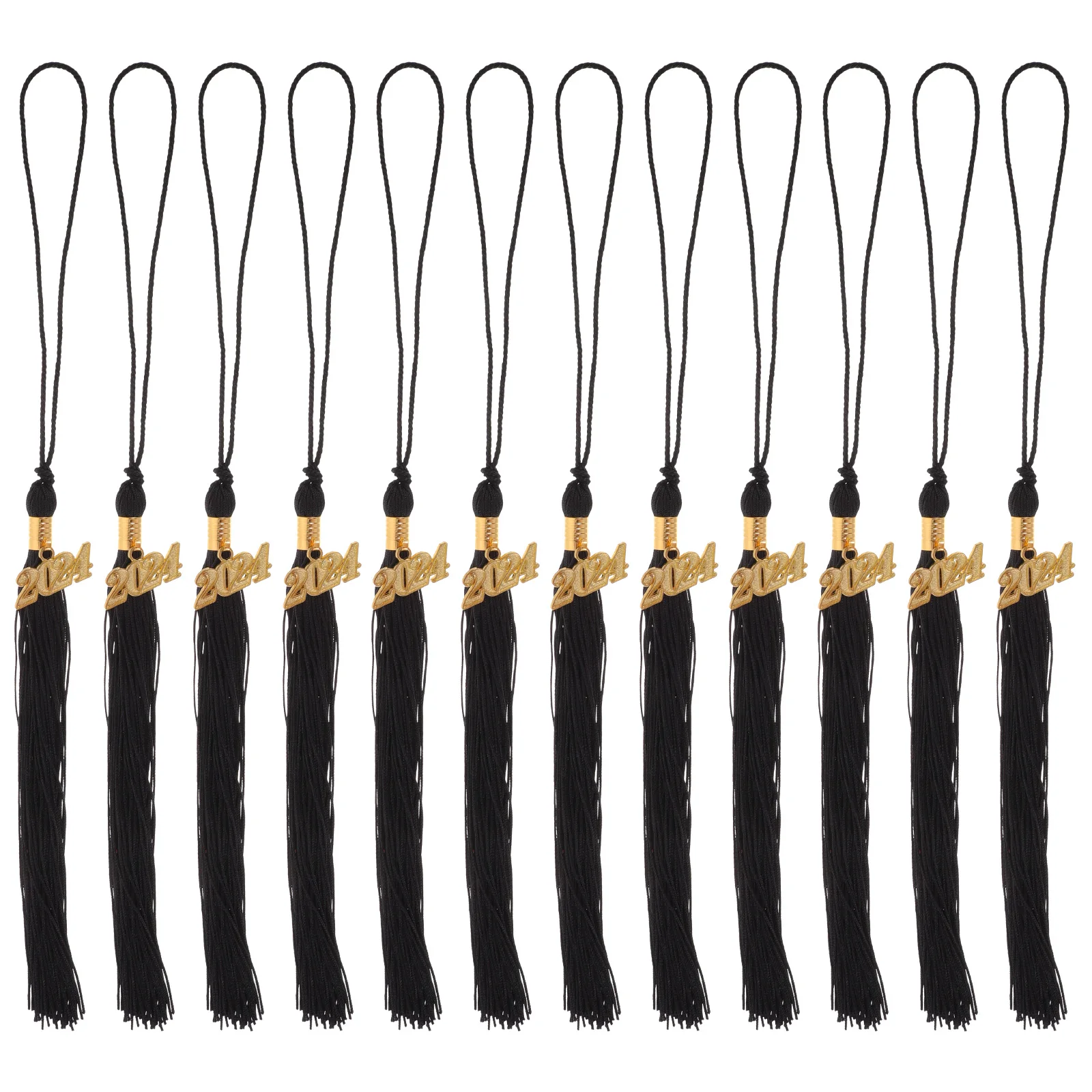 

12pcs Tassels Graduation Hat Decor Blue Alloy 2024 DIY Hat Supplies Tassels Accessories Bachelor Ceremony Accessories