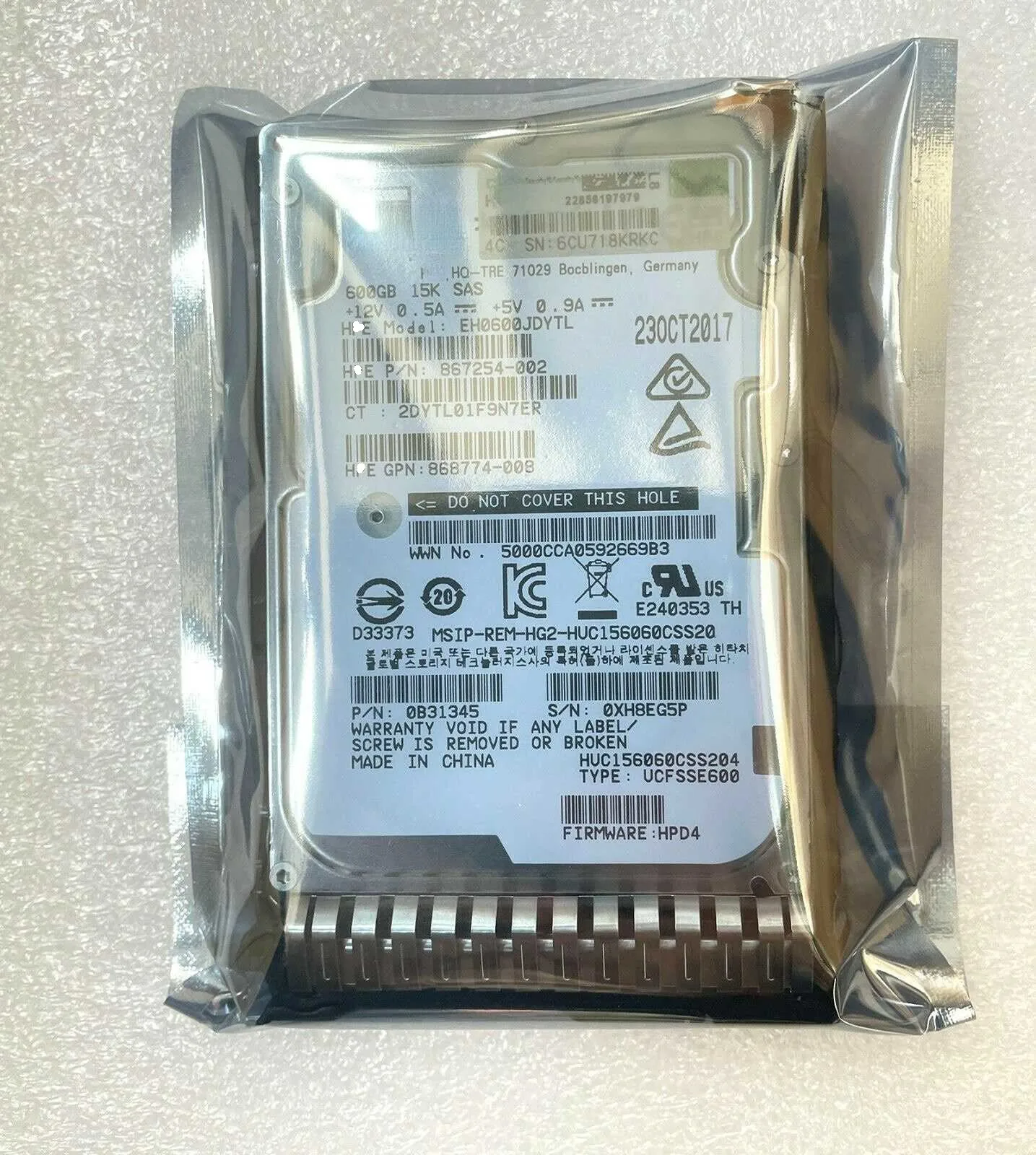 Hdd 00y5782 4テラバイト7200rpm 6 gbps 128mbキャッシュ3.5 "ハードドライブfori bm storwize V5000