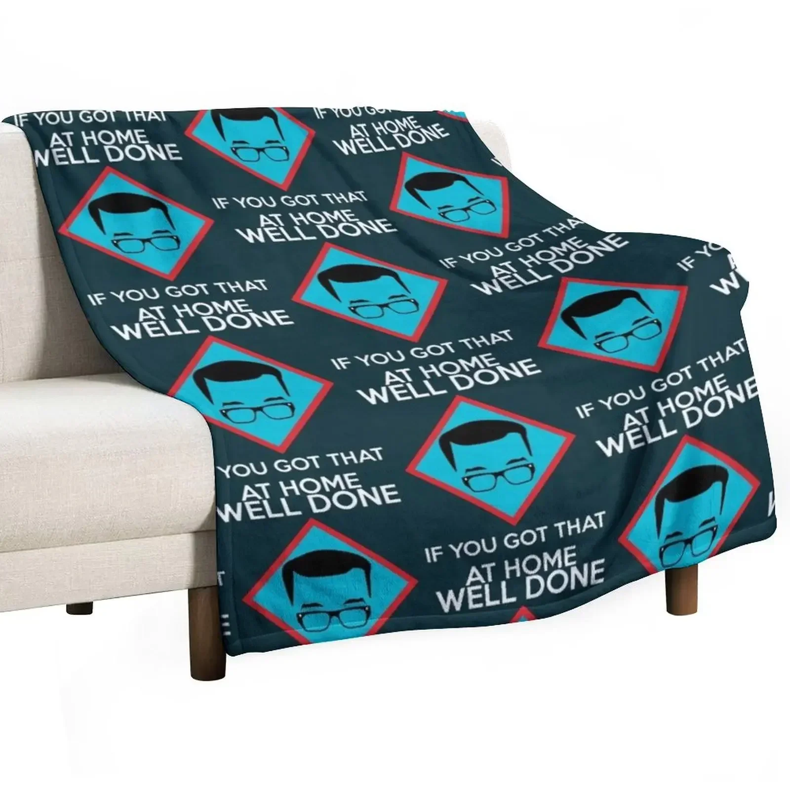 Richard Osman’s “Well done...” Throw Blanket Decorative Throw Sofa Blankets