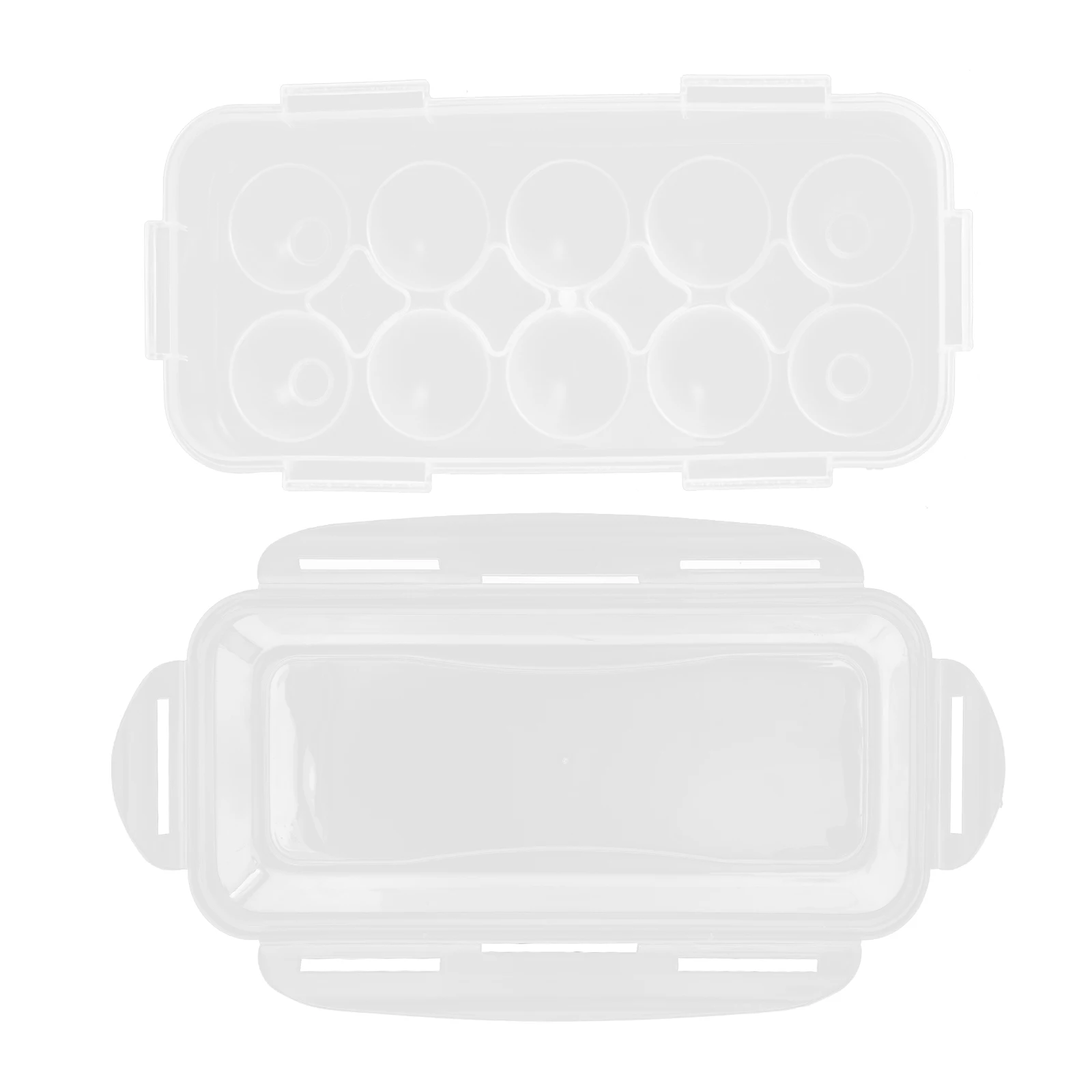 

Egg Storage Box Durable Plastic Large Capacity Refrigerator Organizer Multi-Compartment Clear Egg Container Household