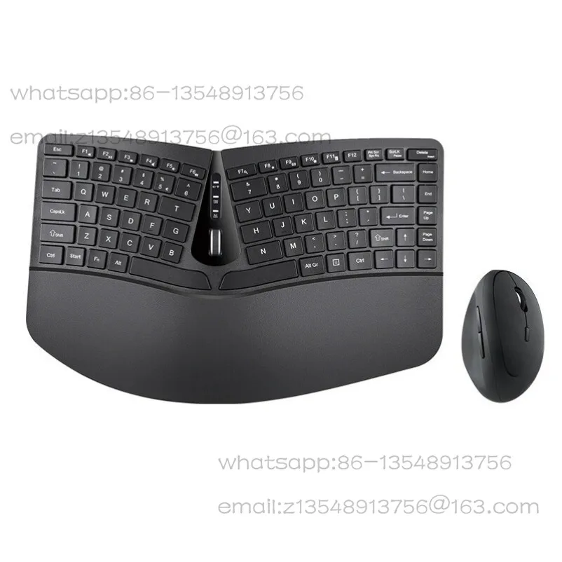 [Keyboard and mouse set] 606 wireless vertical keyboard and mouse set ergonomic two-in-one business