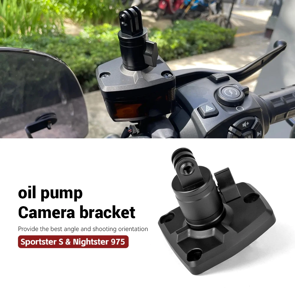 For Harley Sportster S 1250 RH1250 Nightster 975 Motorcycle Fluid Reservoir  Cap Camera Bracket Front Brake Master Cylinder