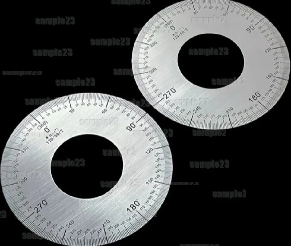 1PC Stainless Steel 360 Degree Dial Clockwise Dividing Plate Indexing Disc 120x50x2mm Machine Tool Protractor