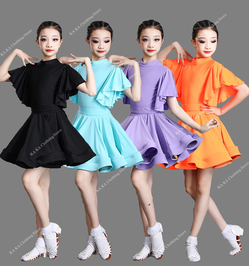 Robe de brevLatine Professionnelle pour Fille, Tenue de Salle de Bal pour Enfants, Régions ba, Cha, Cha, Samba, Performance