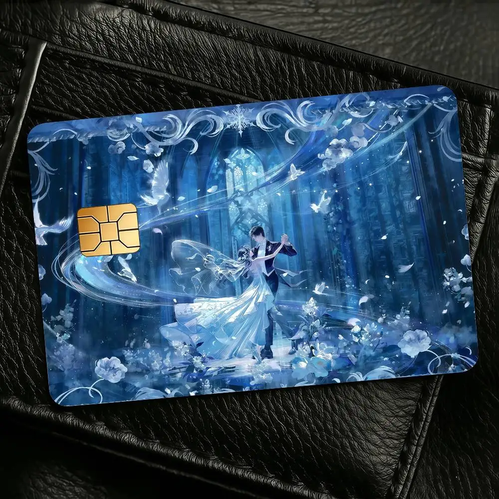 Game Love And Deepspace Zayne Li Shen Credit Skin Cover Card Stickers 4PCS Film Bus Pass Front Decoration Bank Debit Waterproof