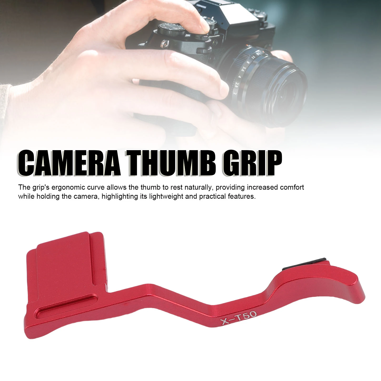 Kamera Daumen Unterstützung Griff Blitzschuh Abdeckung Kamera Daumen Hand Grip Ergonomische Passform Aluminium Legierung Eloxiert für Fotografie