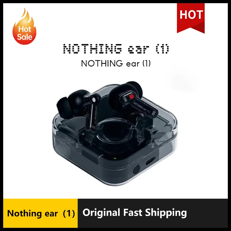 Nothing Ear 1 True Wireless Earphones Active Noise Reduction In-Ear Bluetooth Earphone Portable Waterproof For Music Work Gamer