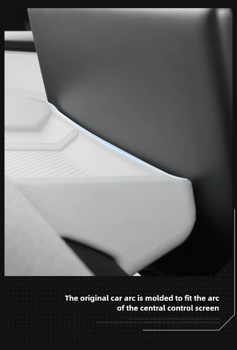 Für Tesla Model 3 Y YL Juniper Highland 2025 2026 Armaturenbrett-Aufbewahrungsbox Zentraler Bildschirm-Organizer Hintere Ablage ETC Taschentuchhalter – Detail 7