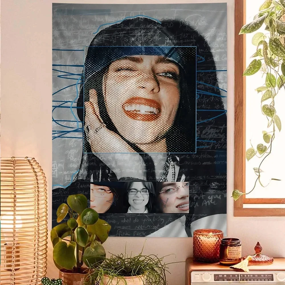 Hit Me Hard And Soft B-BillieS Colorful Tapestry Wall Hanging Bohemian Wall Tapestry