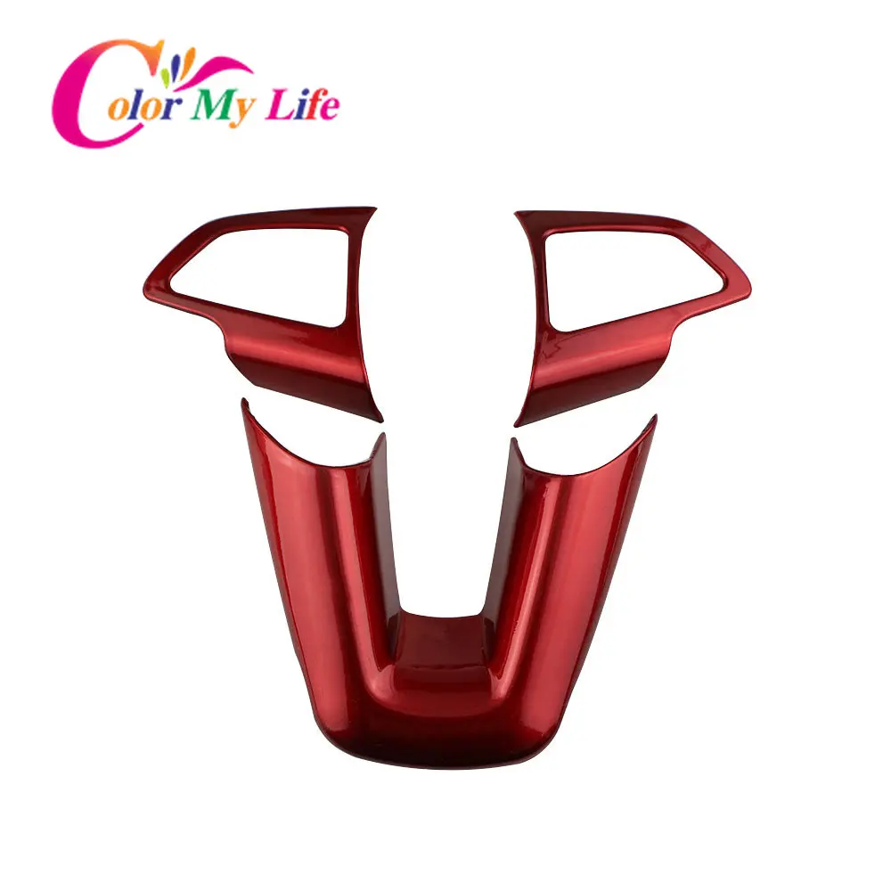 ABS Steering Wheel Button Panel Decoration Trim Sticker for Ford Focus 3 MK3 2015 - 2018 Car Stickers Accessories