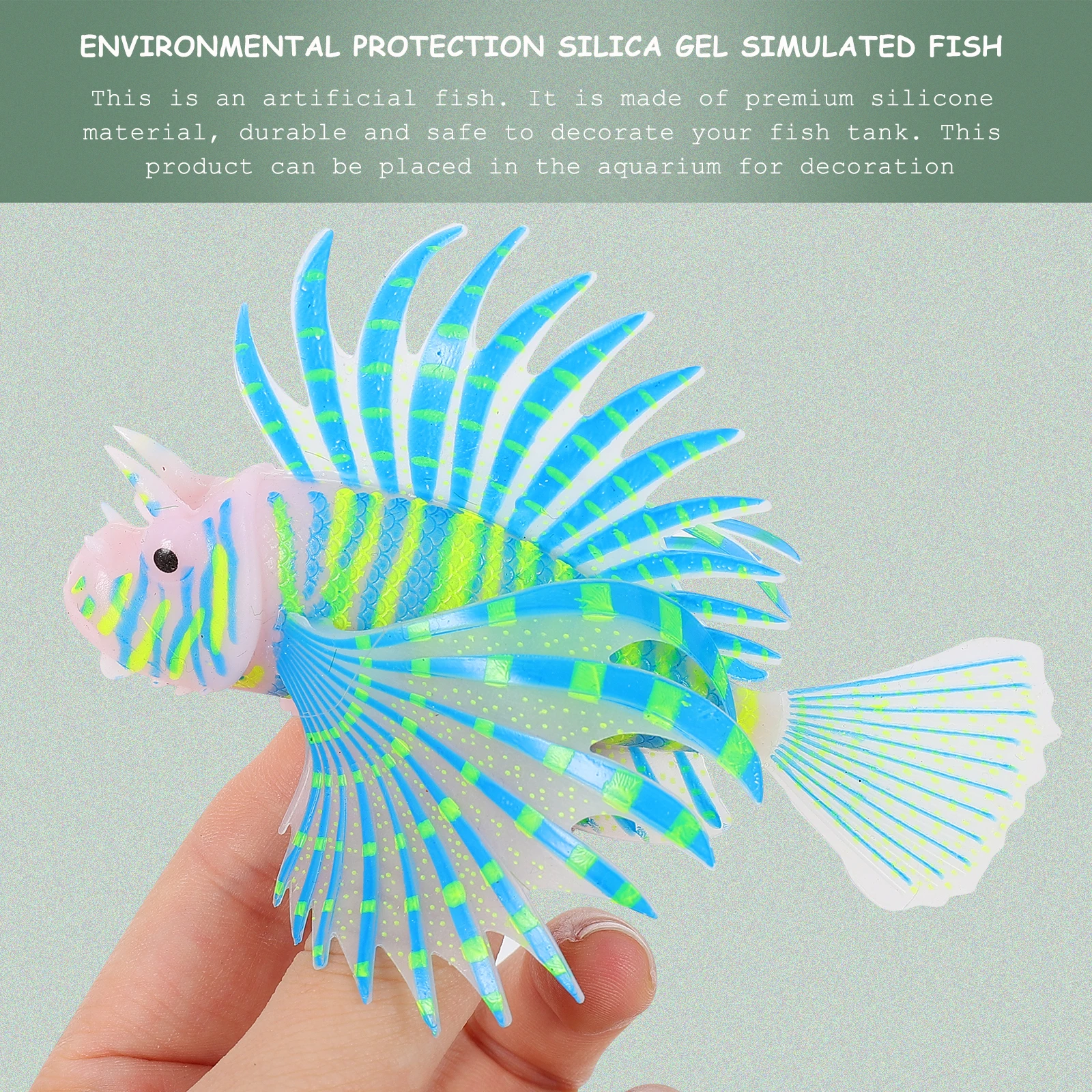 

Artificial Aquarium Fish Decoration Made of Silicone Long Lasting Realistic Simulation Sea Fish naments Fine Details Pets