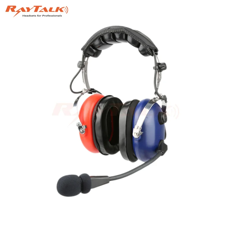 Pilot Air Intercom Headset Aviation Radio Communications Noise Reduction Pickup Headset