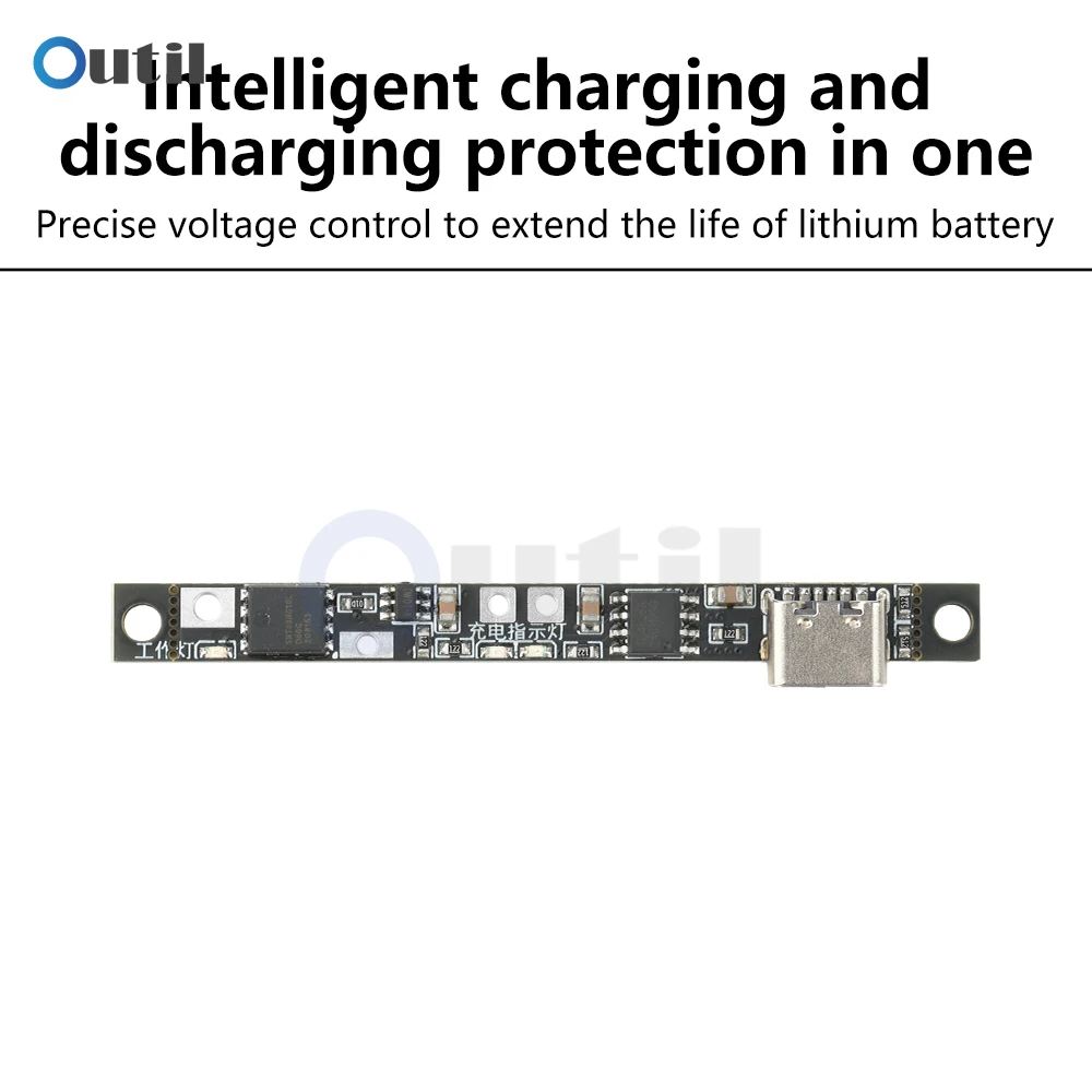 DC 3.7V 4.2V Charging Protection Module Charging and Discharging Protection Integrated Type C Interface with Electronic Switch