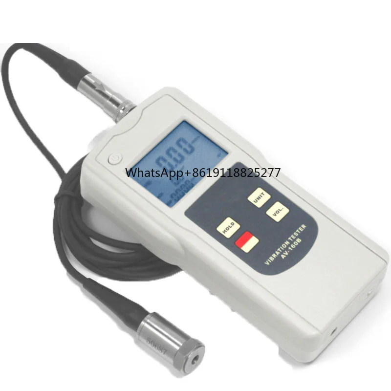 

Digital Vibration Meter Tester Analyzer AV-160B with Acceleration Velocity Displacement Tester USB Cable and Software