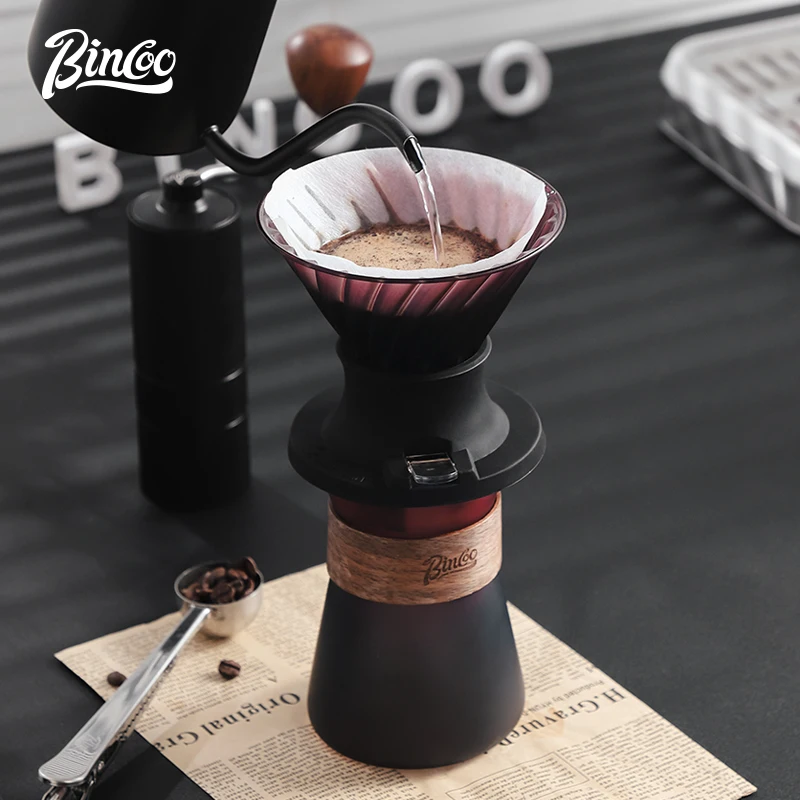 Bincoo Hand-Brewed Coffee Pot Set Smart Cup Filter Cup Glass Drip Coffee Cold Brew Sharing Pot Coffee Utensils