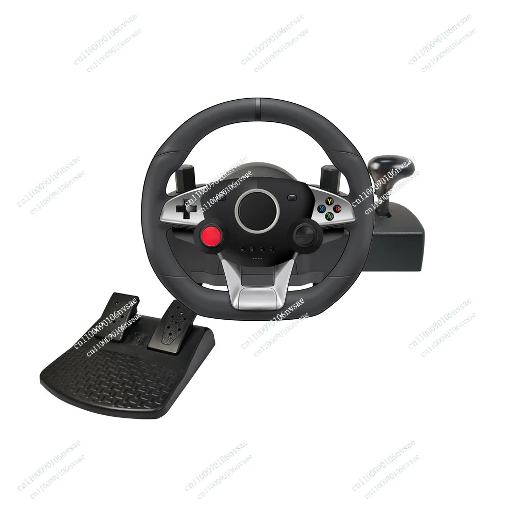 

For C-star NS-9887 Gaming PC Racing Steering Wheel with Vibration Motor, Shifter Lever and Pedals for Switch/p4