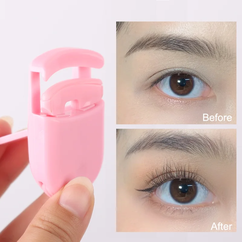 Mini rizador de pestañas colorido, herramientas de extensión de pestañas portátiles profesionales, accesorios de maquillaje de pestañas de estilo de larga duración, 1 Uds.