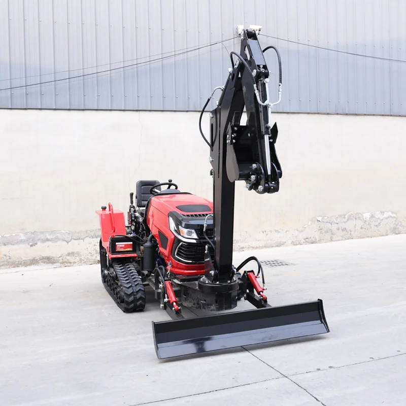 

Customized 60HP Crawler Tractor, Crawler Rotary Tiller, Multifunctional Cultivator Ride-on crawler plowing machine