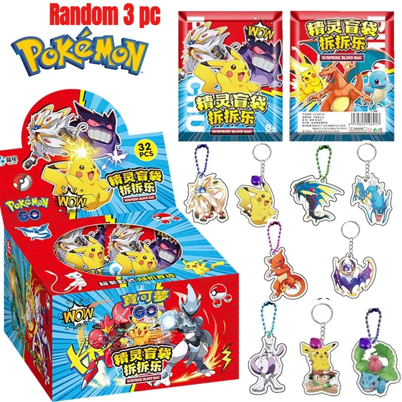 HOT Anime 32-delige set figuren blind bag doos acryl hanger sleutelhanger hangende decoratie kinderspeelgoed accessoires cadeau