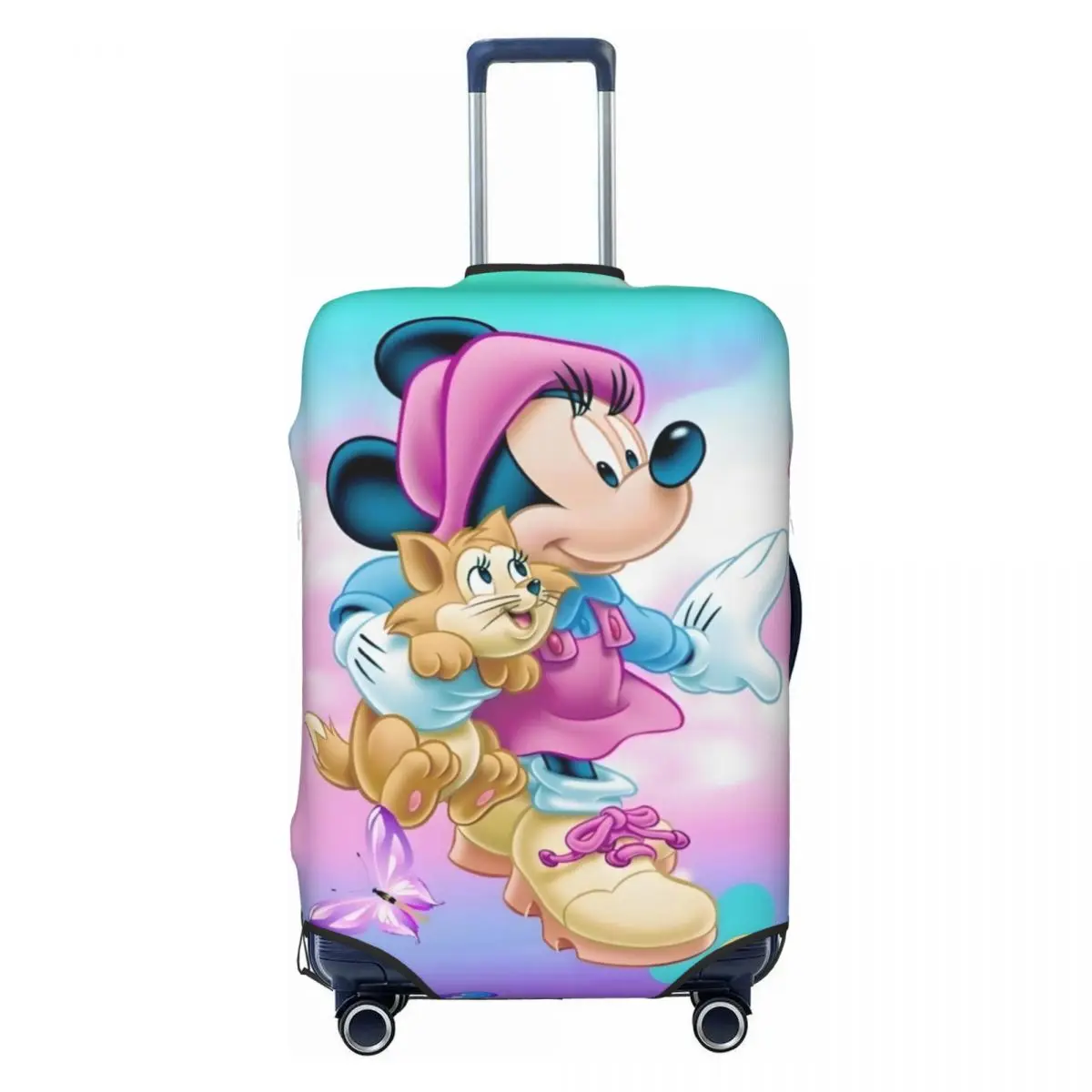 

Custom Minine Mouse Luggage Cover Protector Funny Classic Cartoon Movie Pattern Travel Suitcase Protective Cover for 18-32 Inch