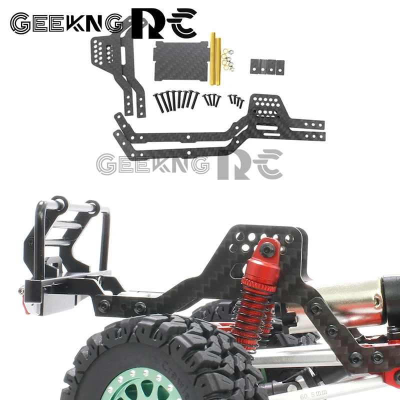 TRX4M LCG Carbon Fiber Chassis Kit Frame Girder Rail for TRX4M 1/18 RC Crawler Car Upgrade Parts Accessories