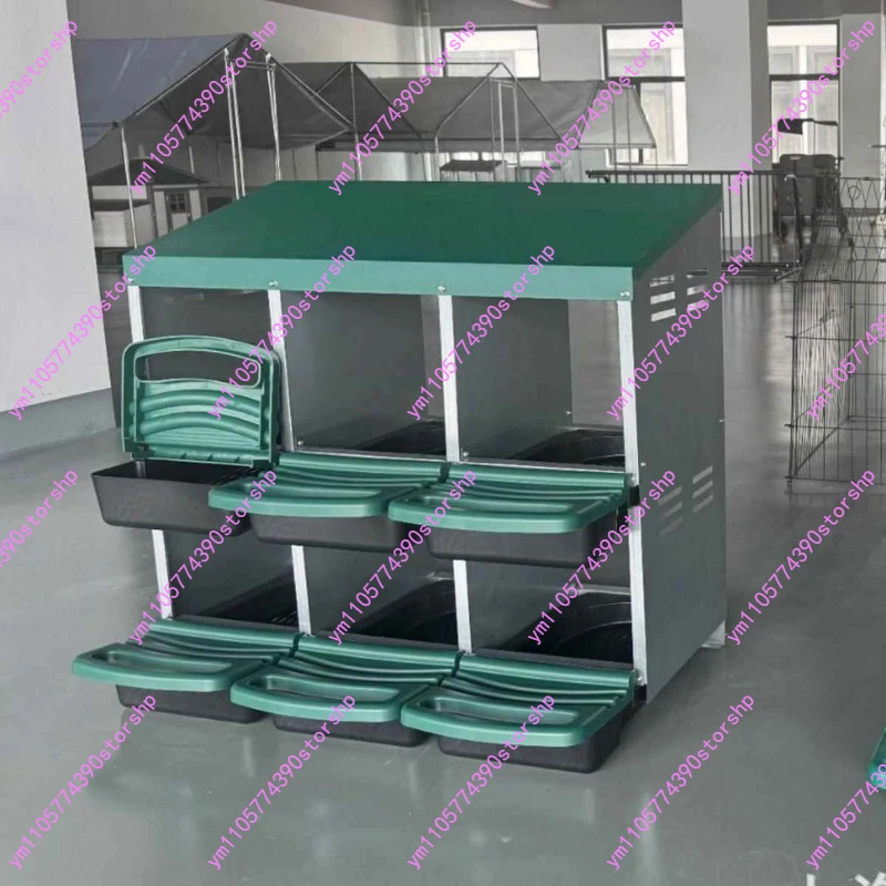 Galvanized‑Steel‑Chicken‑Nesting‑Box Easy‑Assemble Wall‑Mount‑Hen‑Egg‑Laying‑Nest