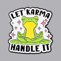 Funny Frog Enamel Pin Mental Health Brooch Pines Lapel Pins Badge on Backpack Clothing Accessories Animal Jewelry Friends Gifts