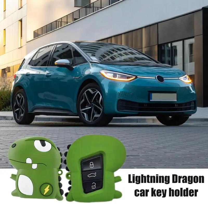 Car Key Fob Case Car Key Fob Holder Cover Reusable Keychain Coin Holder Vehicle Remote Key Fob For Men Adults Birthday Gift