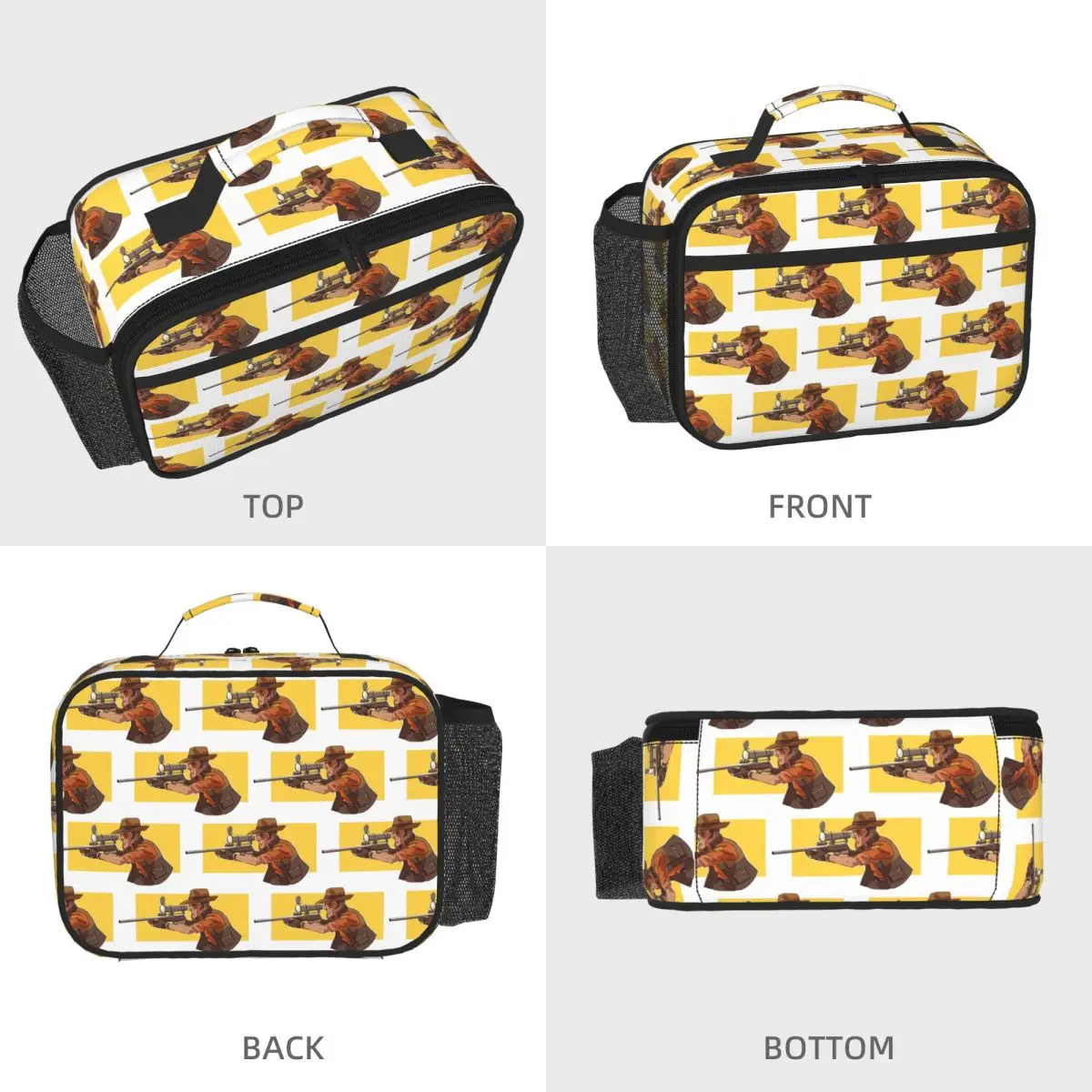 Professional Team Fortress Insulated Lunch Bag for Women Children Leakproof Food Boxes Thermal Lunch Box Tote