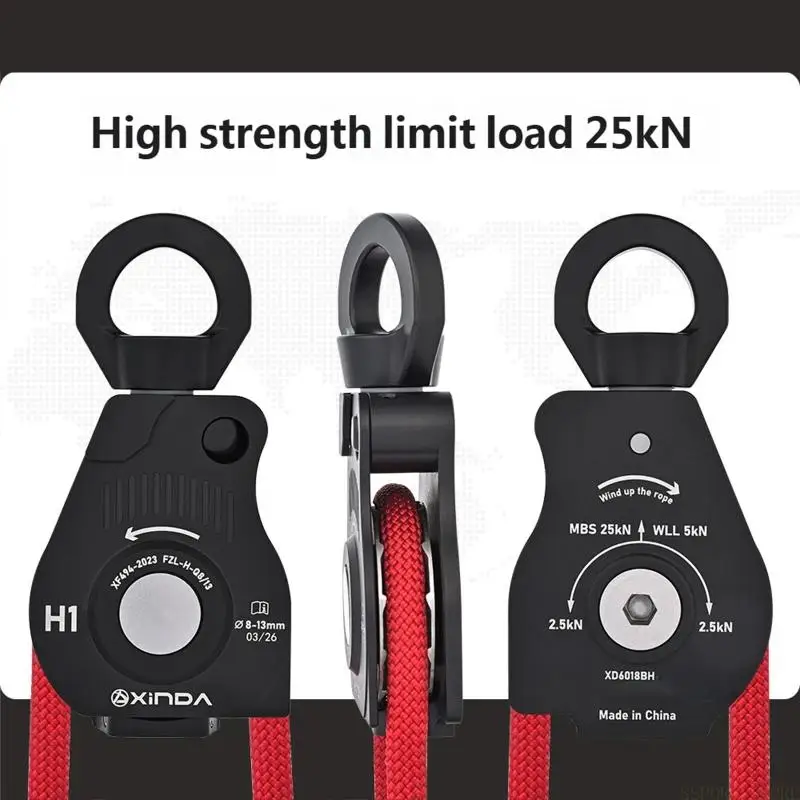 1PC High Capacity Safety Rope Retrievers Retractor For Mountaineering And Rescuing