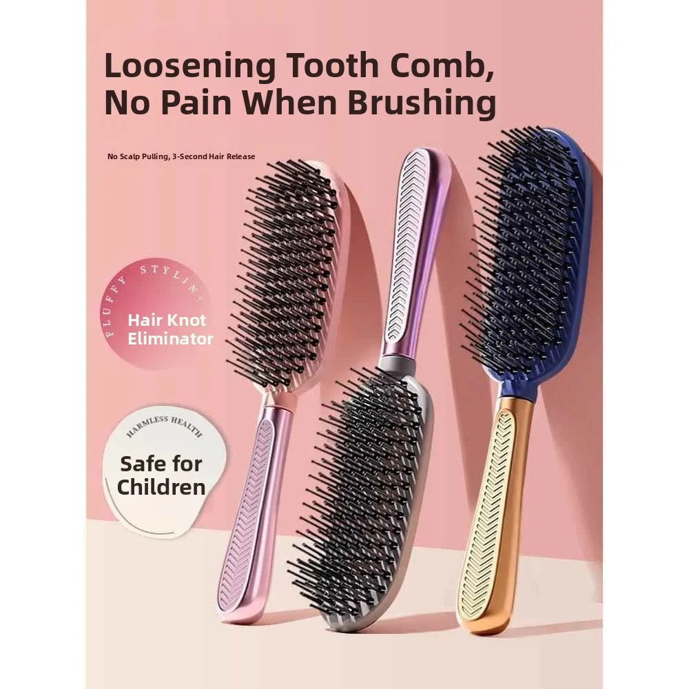 

Новая расческа 2026 года: антистатическая, против пушистости, для массажа кожи головы, с высокими и низкими зубьями, дорожный инструмент для ухода за волосами, бренд Blue Valley