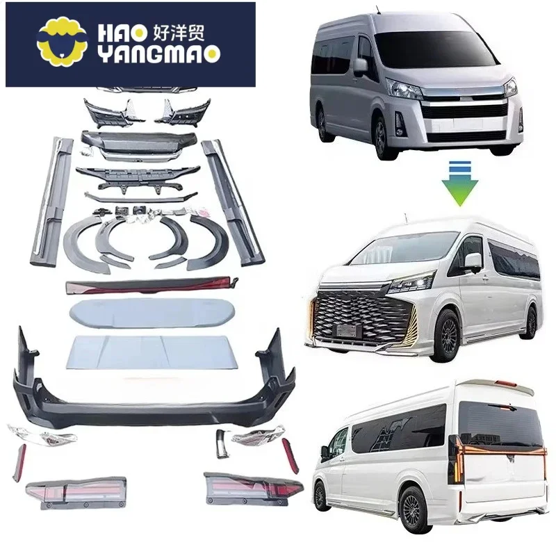 Suitable for High-Quality  Hiace Kaiser Crown Lexus LM350 2024 Style Plastic BODYKIT