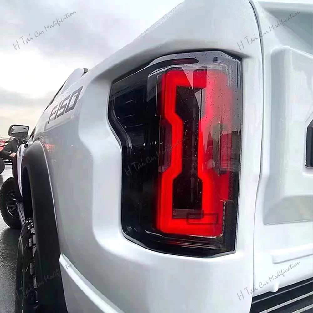 LED Tail Lights For 2015-2020 Ford F150 F-150 Rear Lamps Taillights Rear Fog Lights Dynamic Turn Signal Car Taillight Assemblies