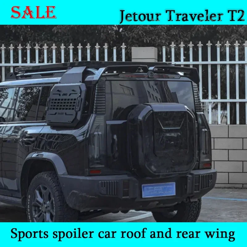 Fit for JETOUR Traveler T2 2023-2024 Car Roof Spoiler Tail Wing Modified Sports Spoiler Wing Car Off-road Appearance Accessories