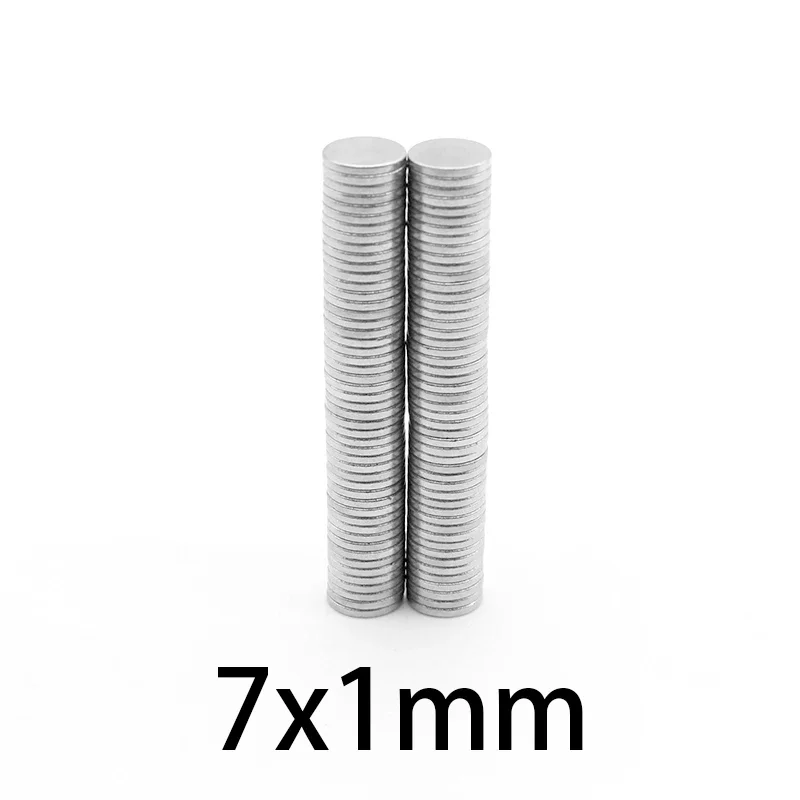 7x1mm Mini Small Round Magnets 7x1 For Home Refrigerators, Offices DIY 7*1mm   7*1