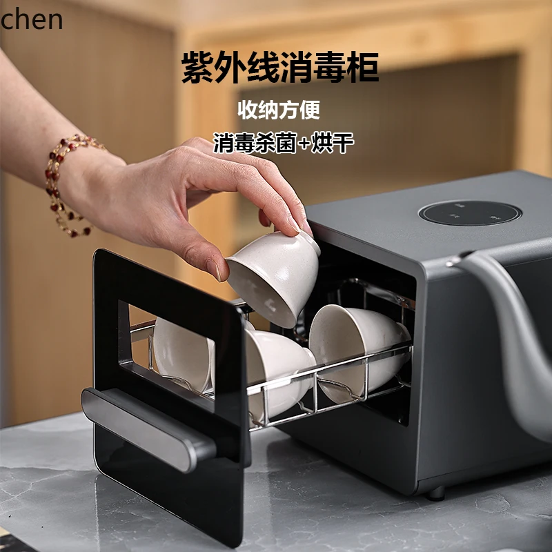 HTT lastra di roccia bollitore automatico per acqua inferiore telecomando tavolo da tè incorporato nascosto armadio di disinfezione integrato